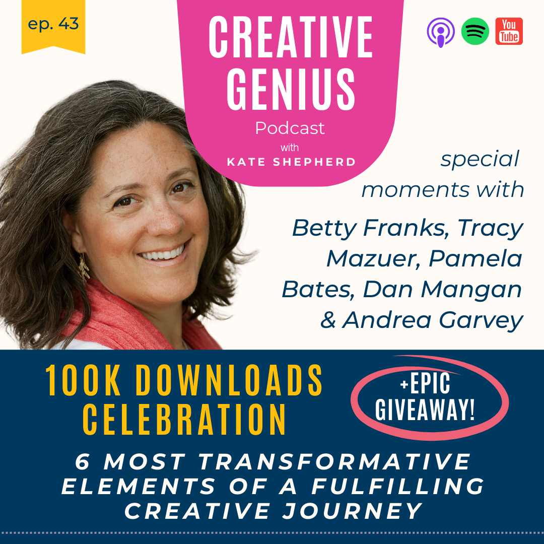 Celebrating 100k downloads: Six Most Transformative Elements of a Fulfilling Creative Journey (and an EPIC GIVEAWAY!)