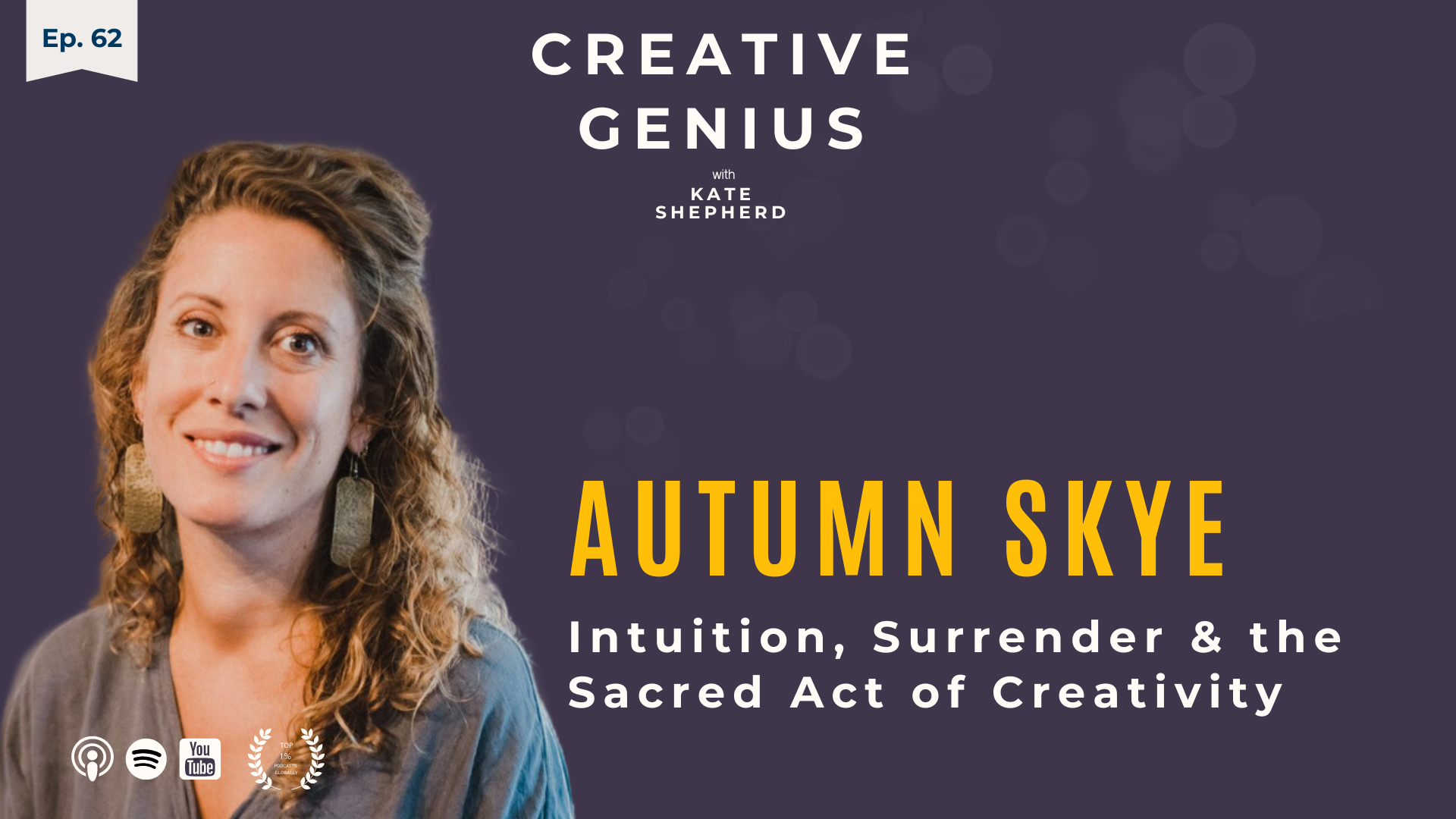EP 62 - Autumn Skye (updated encore presentation) Intuition, Surrender & the Sacred Act of Creativity