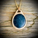 Load image into Gallery viewer, Pebblebelly Pendant - Golden Bronze Beach Pebble Necklace  788
