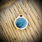 Load image into Gallery viewer, Pebblebelly Pendant - Golden Bronze Beach Pebble Necklace  P756
