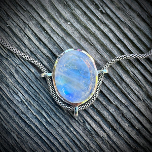 Rainbow Moonstone Guardian Angel Talisman (Yellowjackets Jewelry) Y753