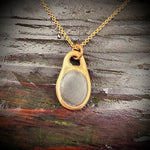 Load image into Gallery viewer, Pebblebelly Bébé Pendant - Golden Bronze Beach Pebble Necklace 830
