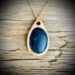 Load image into Gallery viewer, Pebblebelly Pendant - Golden Bronze Beach Pebble Necklace  791
