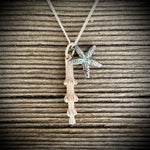 Load image into Gallery viewer, Handmade Starfish &amp; Sea Urchin Spine Duo Necklace
