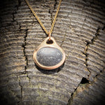 Load image into Gallery viewer, Pebblebelly Pendant - Golden Bronze Beach Pebble Necklace  P828
