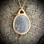 Load image into Gallery viewer, Pebblebelly Pendant - Golden Bronze Beach Pebble Necklace  P816
