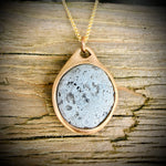 Load image into Gallery viewer, Pebblebelly Pendant - Golden Bronze Beach Pebble Necklace  790

