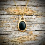 Load image into Gallery viewer, Pebblebelly Pendant - Golden Bronze Beach Pebble Necklace  794
