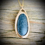Load image into Gallery viewer, Pebblebelly Pendant - Golden Bronze Beach Pebble Necklace  786
