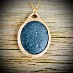 Load image into Gallery viewer, Pebblebelly Pendant - Golden Bronze Beach Pebble Necklace  789
