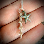 Load image into Gallery viewer, Handmade Starfish &amp; Sea Urchin Spine Duo Necklace

