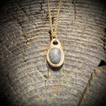 Load image into Gallery viewer, Pebblebelly Pendant - Golden Bronze Beach Pebble Necklace  P826
