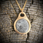 Load image into Gallery viewer, Pebblebelly Pendant - Golden Bronze Beach Pebble Necklace  P821
