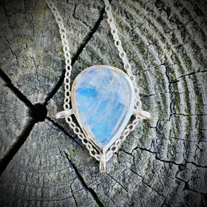 Rainbow Moonstone Guardian Angel Talisman (Yellowjackets Jewelry) 675