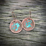 Load image into Gallery viewer, Copper Moon Round Earrings
