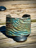 Load image into Gallery viewer, Sterling Silver West Coast Cuff Bracelet Driftwood
