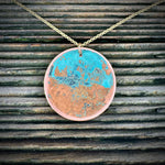 Load image into Gallery viewer, Copper Moon Round Pendant
