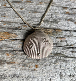 Load image into Gallery viewer, Daily offering 40% off  - Sterling Silver Clam &amp; Barnacle Pendant
