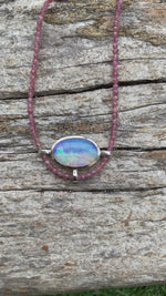 Load and play video in Gallery viewer, Blue Opal Talisman (Yellowjackets Jewelry) #390
