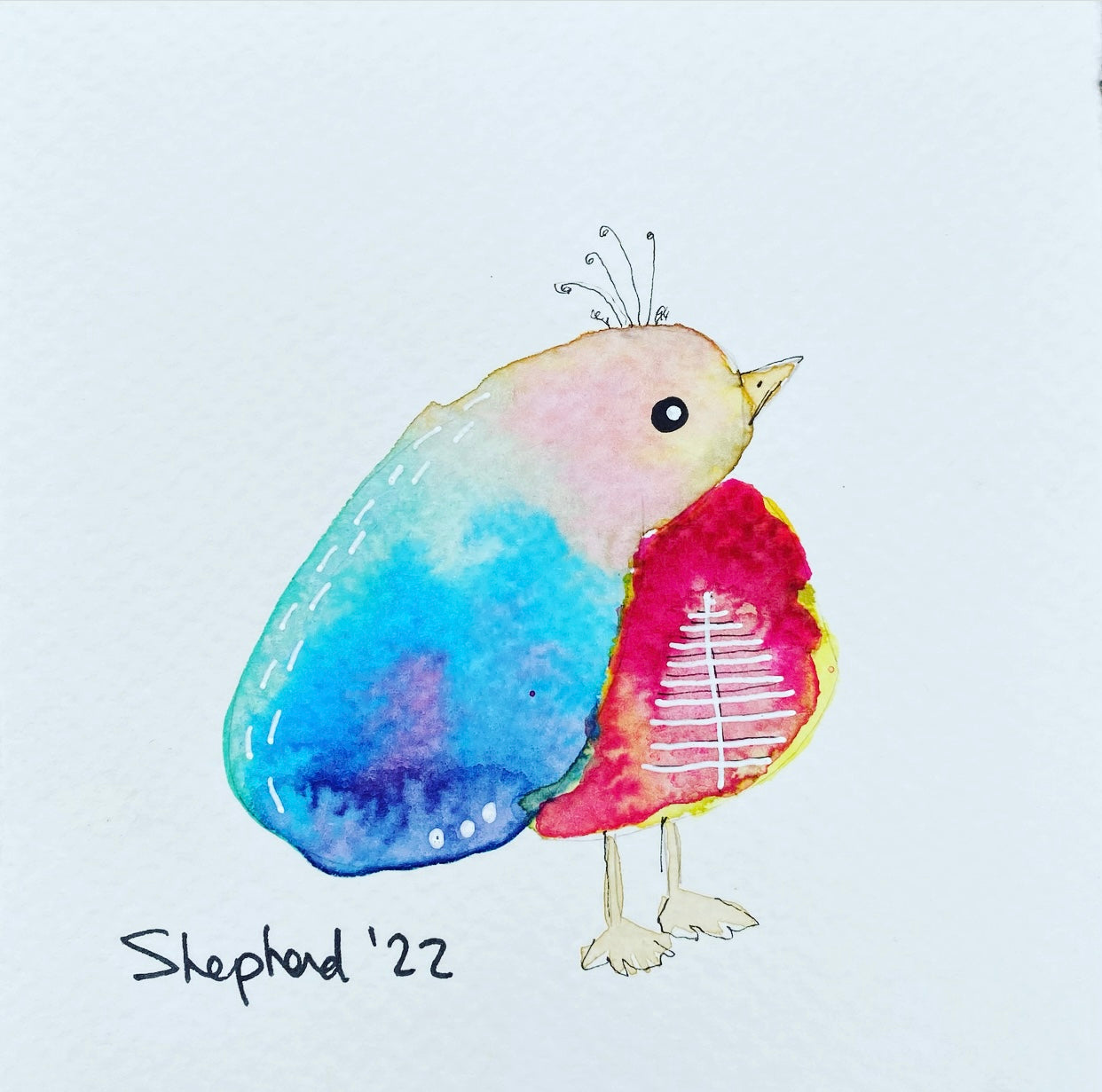 Gratitude Birds send a watercolor gift to your loved one