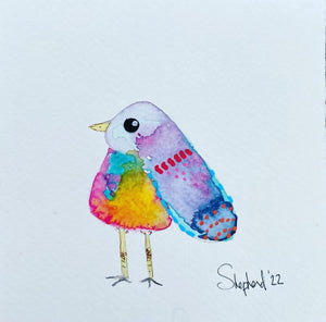 "Reese" Gratitude Bird - Original Watercolour Painting for yourself or send to a loved one