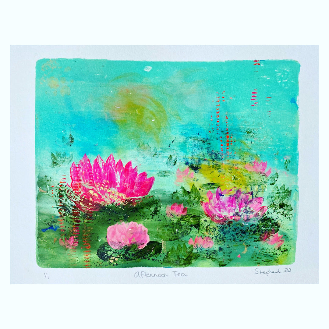 Water Lily Painting: Afternoon Tea