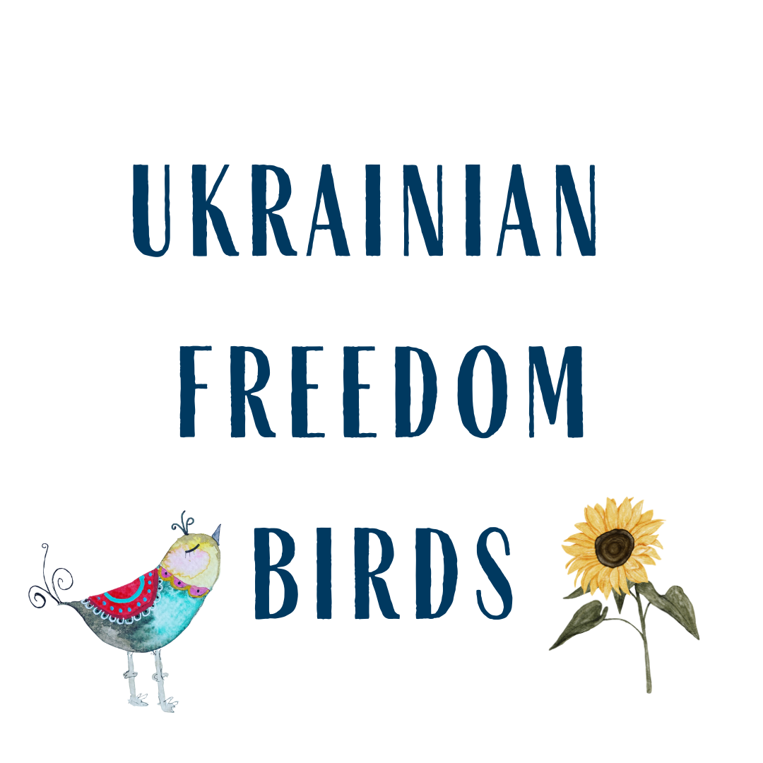 "Petruso" Ukrainian FREEDOM BIRD- Original Watercolour Painting (fundraiser)