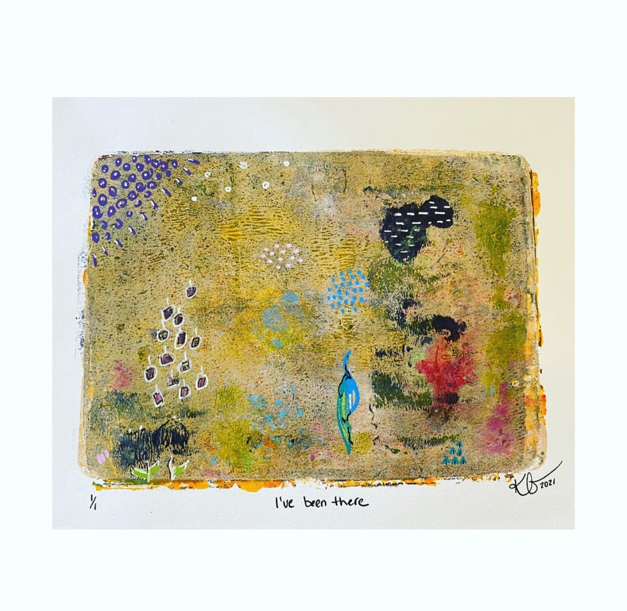 Beautiful texturey details! Golds, oranges and blues! Where have you been?  Grab it quick, if you love it, it’s today’s $45 (CAD!) offering as part of #everyonedeservesart  Acrylic, ink. Watercolour paper. 5x8 inches