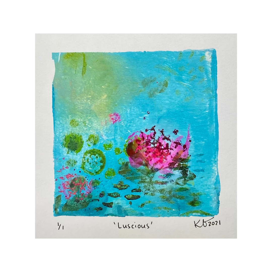 Beautiful, healing, tranquil, turquoise and pink energy in this painting will soothe your space and remind you of the light that abounds. A beautiful gift to yourself or a loved one. 