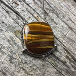 Load image into Gallery viewer, Tiger&#39;s Eye Talisman (Yellowjackets Jewelry) 302
