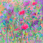 Load image into Gallery viewer, bright vibrant happy abstract floral painting by artist kate shepherd host of the creative genius podcast
